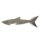 Flaschenöffner Hai, maritimer Flaschenöffner Messing vernickelt 16 cm