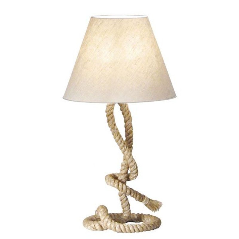 Taulampe, Maritime Hockerleuchte, Seillampe, Große Tau Lampe 70 cm