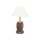 Tischlampe, Tischleuchte mit Blockrolle, Maritime Schirm Lampe