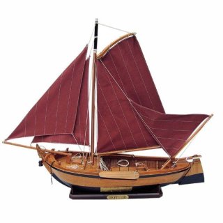 Niederländischer Botter, Segel Fischerboot, Modell Fischerei Segelschiff