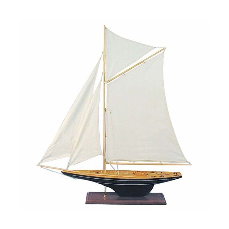 Segelyacht, Gaffel Yacht, Segelschiff, Regatta Yacht Modell um 1890