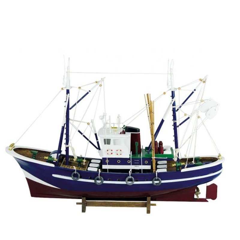 Großer Fischkutter, Fischerboot, Zweimast Kutter Schiffsmodell Modellboot