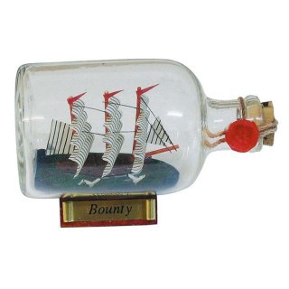 Buddelschiff, Flaschenschiff "Bounty", Segelschiff Flasche 9 cm