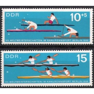 DDR Nr.1202/03 ** WM im Kanusport 1966, postfrisch