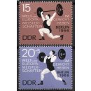 DDR Nr.1210/11 ** WM im Gewichtheben 1966, postfrisch