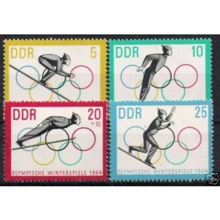 DDR Nr.1000/03 ** Winterolympiade 1963, postfrisch