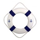 Marine Rettungsring mit Anker Aufdruck, blau, Durchmesser 50cm