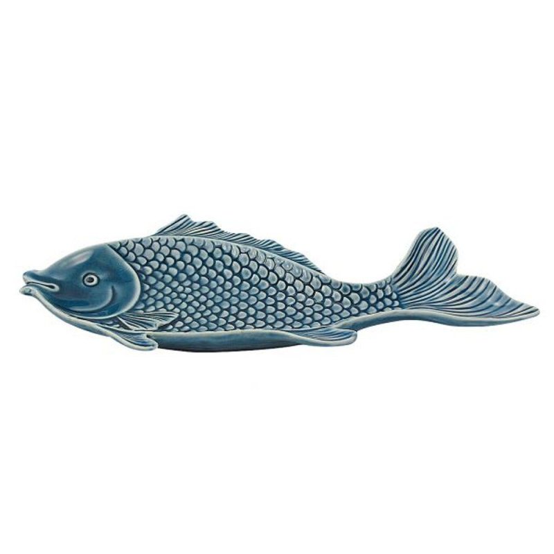 Fisch-Platte, Servierteller für Fisch und Meeresfrüchte Keramik 34 cm