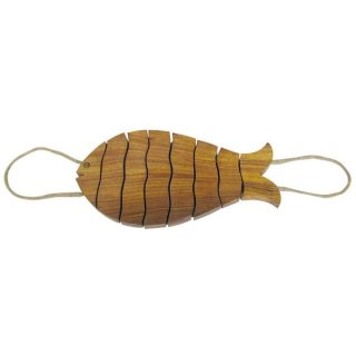 Topf-Untersetzer Fisch, maritimer Topfuntersetzer aus Edel Holz