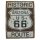 Blechschild, Reklameschild Historic Arizona Route US 66, Wandschild 33x25 cm