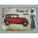 Blechschild, Reklameschild Vintage Car Series, Oldtimer...
