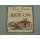 Blechschild, Reklameschild, Ride On, Altes Indian Motorrad, Wandschild 30x30 cm