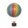 Modell Ballon Regenbogen, Kleiner Historischer Gasballon mit Gondel 8 cm