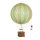 Historischer Gasballon Grün-Weiß, Modell Ballon mit Gondel 18 cm