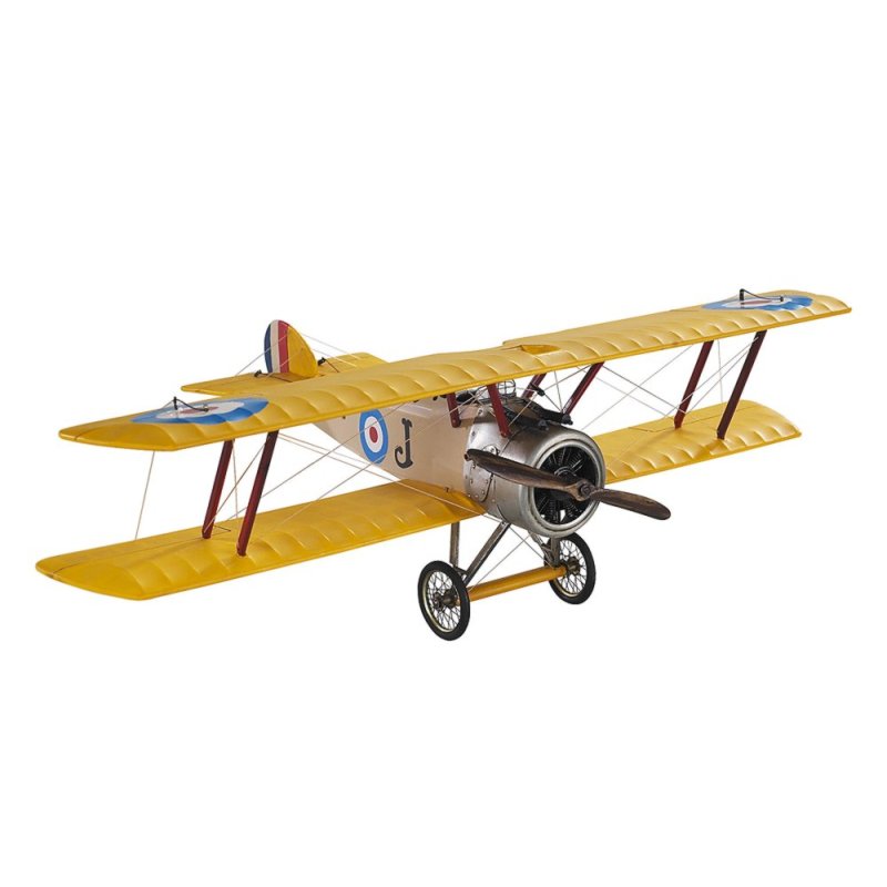 Modellflugzeug WWI Britischer Jagdflieger Sopwith Camel Historisches Tischmodell