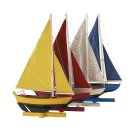 Seegelboote, Sonnensegler im 4er Set, vier kleine farbige...