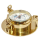 Wanduhr mit Tidenanzeige, Tidenuhr, Bullaugen Uhr aus Messing Ø 14 cm