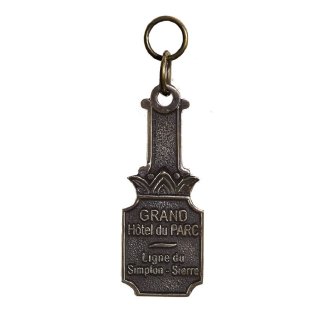 Bronze Schlüsselanhänger des Grandhotel du Parc am...