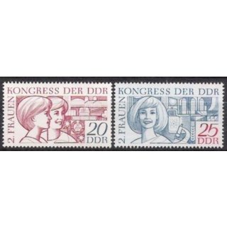 DDR Nr.1474/75 ** Frauenkongreß 1969, postfrisch