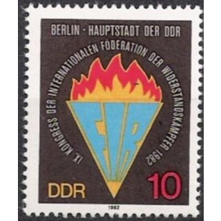 DDR Nr.2736 ** Wiederstandskämpfer 1982, postfrisch
